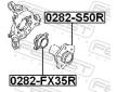 Sada lozisek kol FEBEST 0282-FX35R