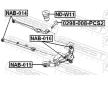 Upevnovaci cepy, pricne zavesne rameno FEBEST 0298-008-PCS2