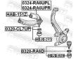 Podpora-/ Kloub FEBEST 0320-RA6D