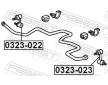 Tyc/vzpera, stabilisator FEBEST 0323-023