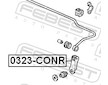 Tyc/vzpera, stabilisator FEBEST 0323-CONR