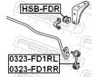 Tyc/vzpera, stabilisator FEBEST 0323-FD1RR