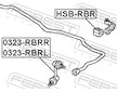 Tyc/vzpera, stabilisator FEBEST 0323-RBRL