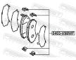 Sada prislusenstvi, oblozeni kotoucove brzdy FEBEST 0403-V98WF