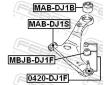 Podpora-/ Kloub FEBEST 0420-DJ1F