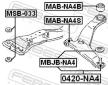 Podpora-/ Kloub FEBEST 0420-NA4