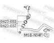 Tyc/vzpera, stabilisator FEBEST 0423-003