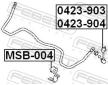 Tyc/vzpera, stabilisator FEBEST 0423-903