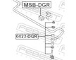 Tyc/vzpera, stabilisator FEBEST 0423-DGR