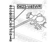 Tyc/vzpera, stabilisator FEBEST 0423-V45WR