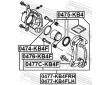 Sada drzaku brzdovych trmenu FEBEST 0477C-KB4F