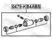 Válec kolové brzdy FEBEST 0478-KB4ABS