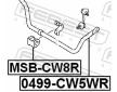 Stabilizátor podvozku FEBEST 0499-CW5WR