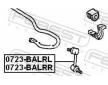Tyc/vzpera, stabilisator FEBEST 0723-BALRL