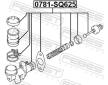 Hlavní válec, spojka FEBEST 0781-SQ625
