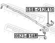 Tyc/vzpera, stabilisator FEBEST 0823-B14R