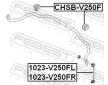 Tyc/vzpera, stabilisator FEBEST 1023-V250FL