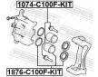 Vodicí čep, brzdový třmen FEBEST 1074-C100F-KIT