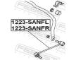 Tyc/vzpera, stabilisator FEBEST 1223-SANFR