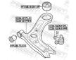 Rameno zavesenia kolies FEBEST 1224-D7FLH