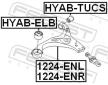 Rameno zavesenia kolies FEBEST 1224-ENL