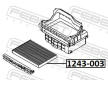 Filtr, vzduch v interiéru FEBEST 1243-003
