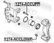 Vodicí čep, brzdový třmen FEBEST 1274-ACCUPF