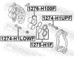 Vodicí čep, brzdový třmen FEBEST 1274-H1LOWF