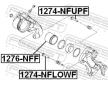 Píst, brzdový třmen FEBEST 1276-NFF