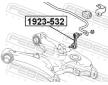 Tyc/vzpera, stabilisator FEBEST 1923-532
