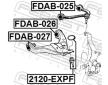 Podpora-/ Kloub FEBEST 2120-EXPF