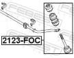 Tyc/vzpera, stabilisator FEBEST 2123-FOC