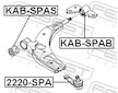 Podpora-/ Kloub FEBEST 2220-SPA