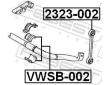 Tyc/vzpera, stabilisator FEBEST 2323-002