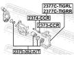 Sada drzaku brzdovych trmenu FEBEST 2377C-TIGRL