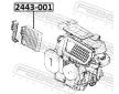 Filtr, vzduch v interiéru FEBEST 2443-001