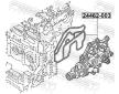 Termostat, chladivo FEBEST 24462-003