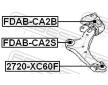 Podpora-/ Kloub FEBEST 2720-XC60F