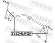 Tyc/vzpera, stabilisator FEBEST 2923-EVQF