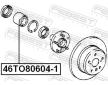 Lozisko kola FEBEST 46TO80604-1