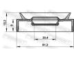 Tesnici krouzek hridele, kloubova hridel FEBEST 95PAS-41610913R