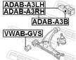 Ulozeni, ridici mechanismus FEBEST ADAB-A3B