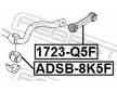 Ulożenie priečneho stabilizátora FEBEST ADSB-8K5F