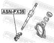 Hriadeľ riadenia FEBEST ASN-FX35
