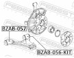 Sada na opravy, příčné závěsné rameno FEBEST BZAB-056-KIT