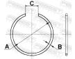 Pojistny krouzek, svisly cep FEBEST CC-1-29X2-2-PCS5
