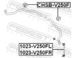 Ulożenie priečneho stabilizátora FEBEST CHSB-V250F
