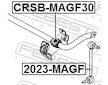 Drzak, Pricny stabilizator FEBEST CRSB-MAGF30