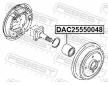 Lozisko kola FEBEST DAC25550048