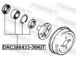 Sada lozisek kol FEBEST DAC386433-36KIT